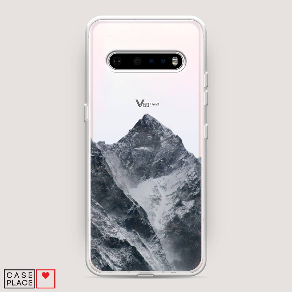 

Чехол на LG V60 "Горы арт 4", Серый;бежевый, 84250-2