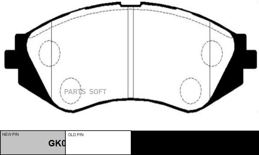 

Тормозные колодки Ctr GK0433