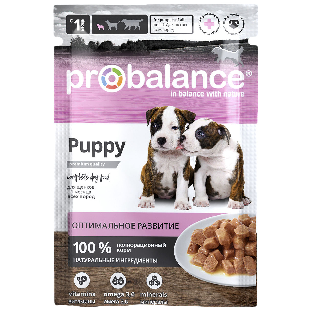 Влажный корм для щенков Probalance Puppy Immuno Protection защита иммунитета 85 г 19₽