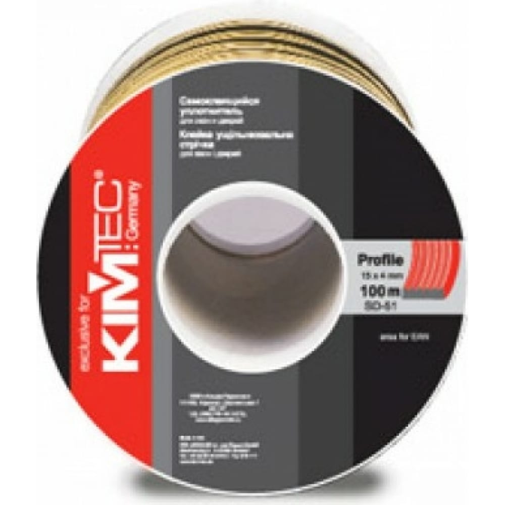 

KIM TEC Уплотнитель SD84/4 -50м черный 15х8мм 11593679