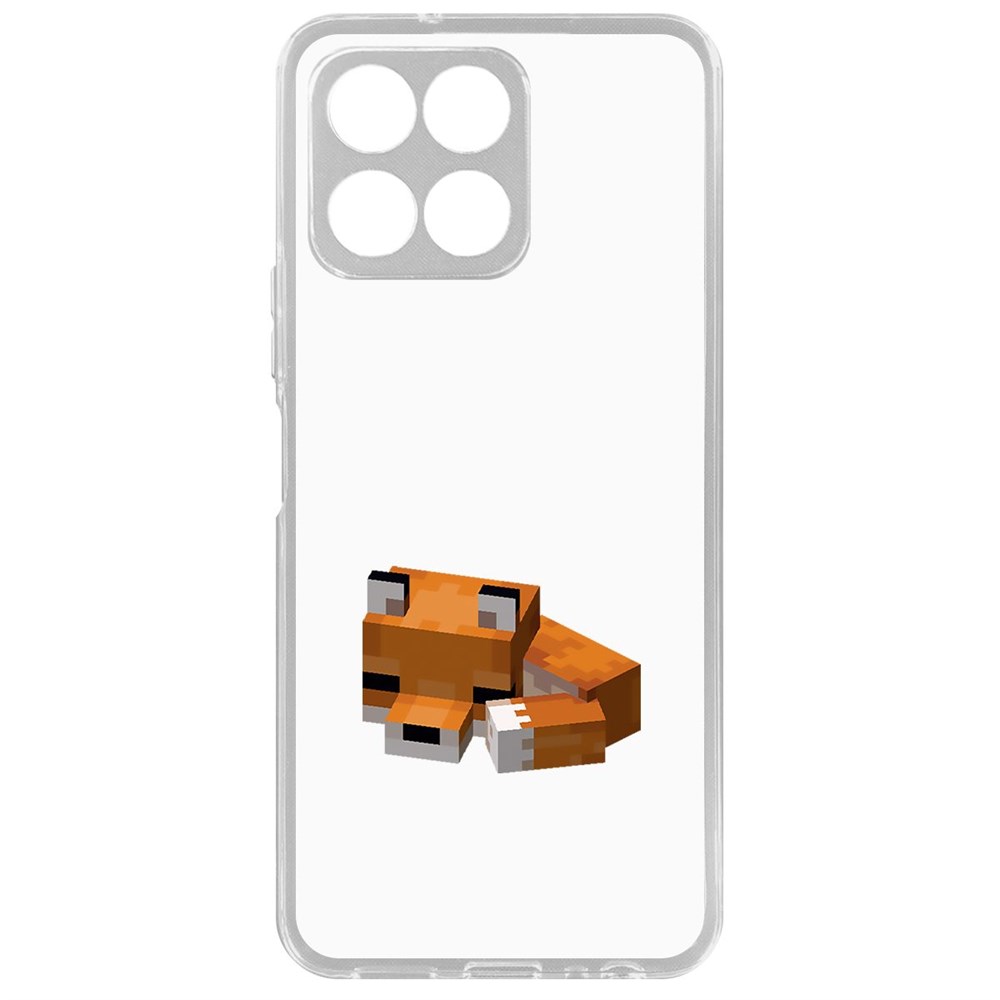 

Чехол-накладка Minecraft-Спящий Лисенок для Honor X8 5G, Прозрачный