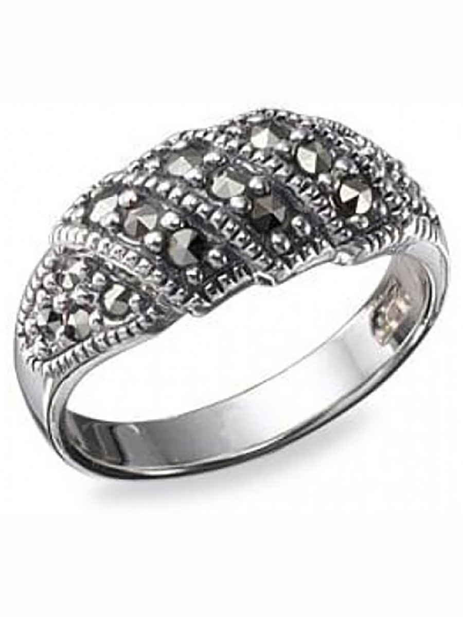 

Кольцо с марказитами из серебра р. 19,5 Марказит HR038-5039, HR038-5039