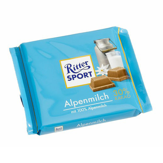 

Плитка Ritter Sport Альпийское молоко молочный шоколад 100 г