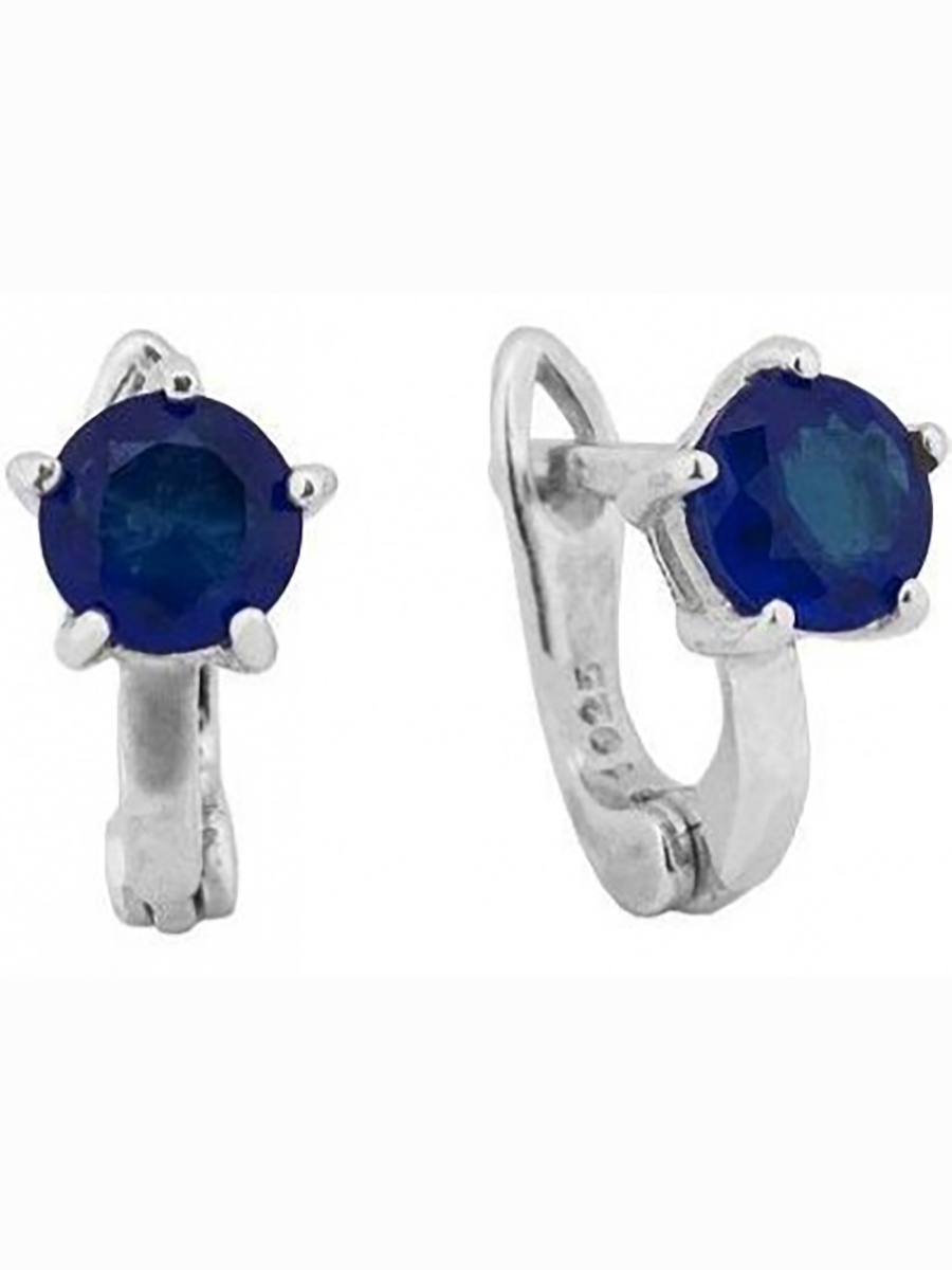 

Серьги с корундами из серебра Марказит HE0754-14234, HE0754-14234