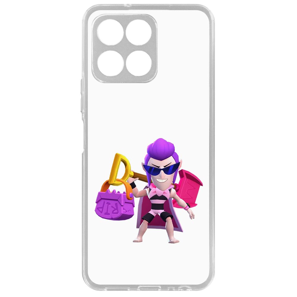 

Чехол-накладка Brawl Stars-Пляжный Мортис для Honor X8 5G, Прозрачный