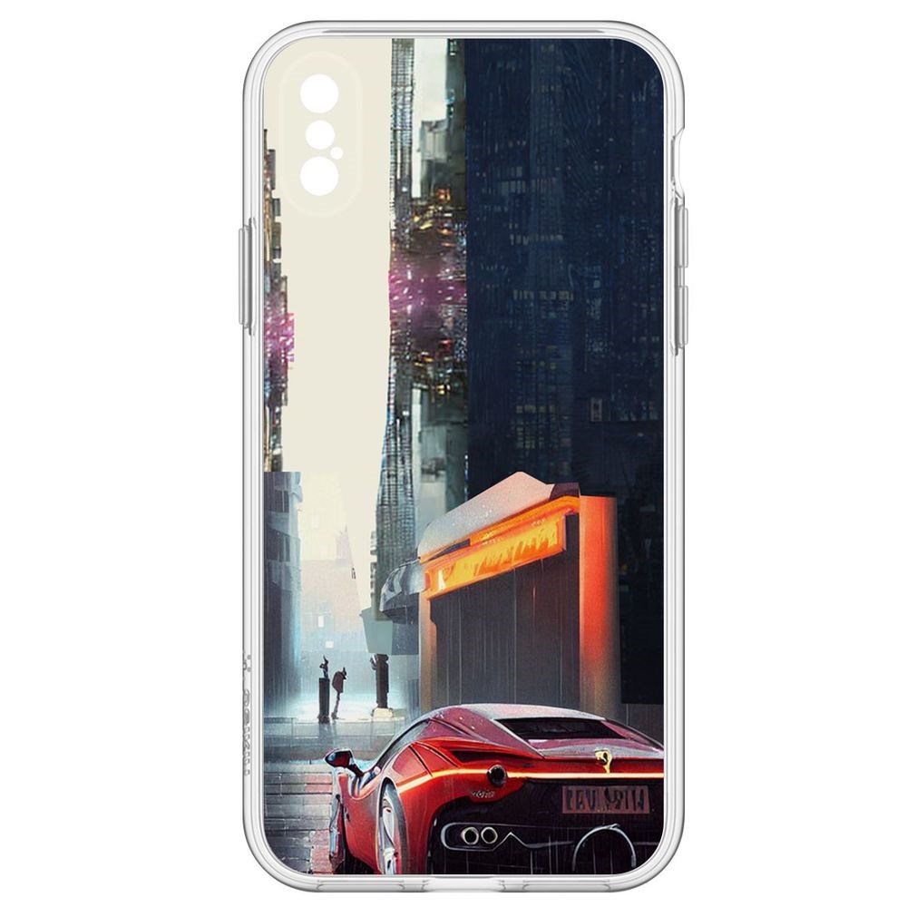 

Чехол-накладка Сити для iPhone XS, Прозрачный