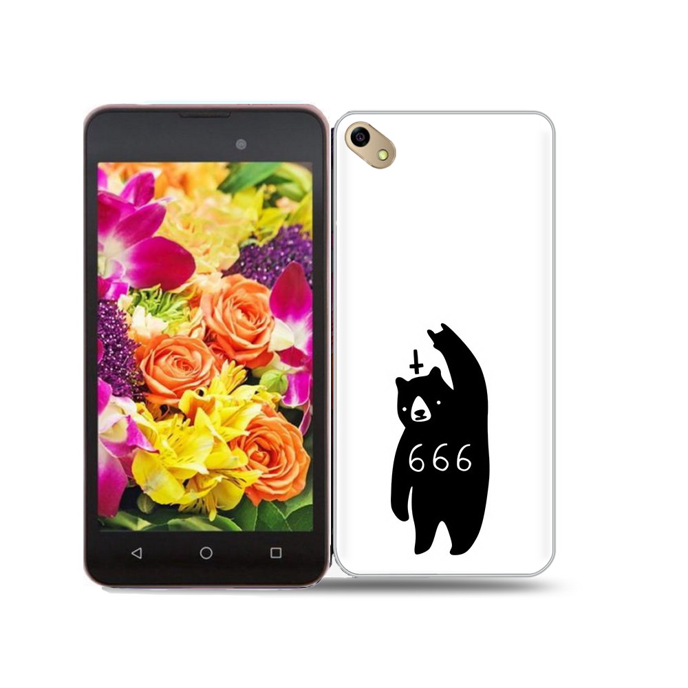 

Чехол MyPads Tocco для BQ 5035 медведь 666, Прозрачный, Tocco