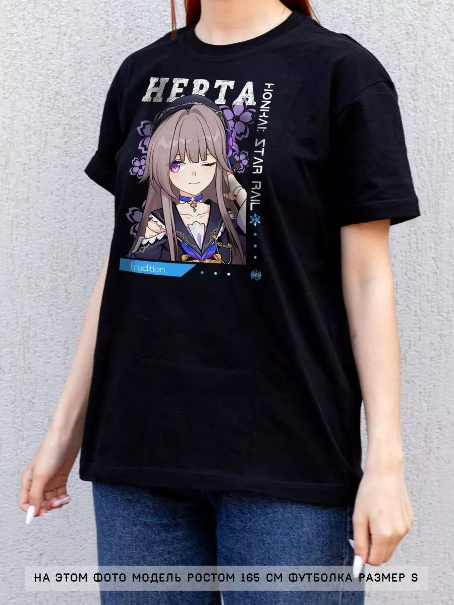 

Футболка женская Animania Honkai Star Rail черная XXL, Черный, Honkai Star Rail