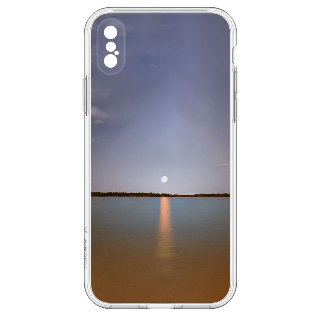 Чехол-накладка Закат над рекой для iPhone XS