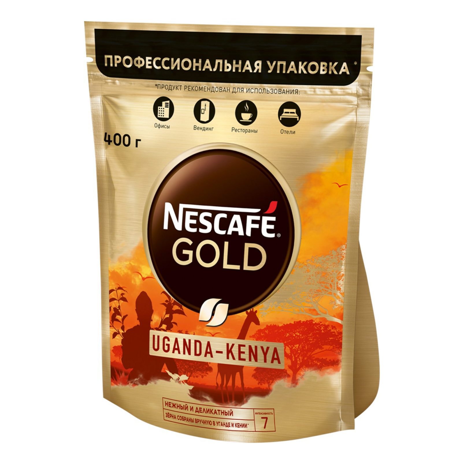 фото Кофе nescafe gold uganda-kenya растворимый 400 г