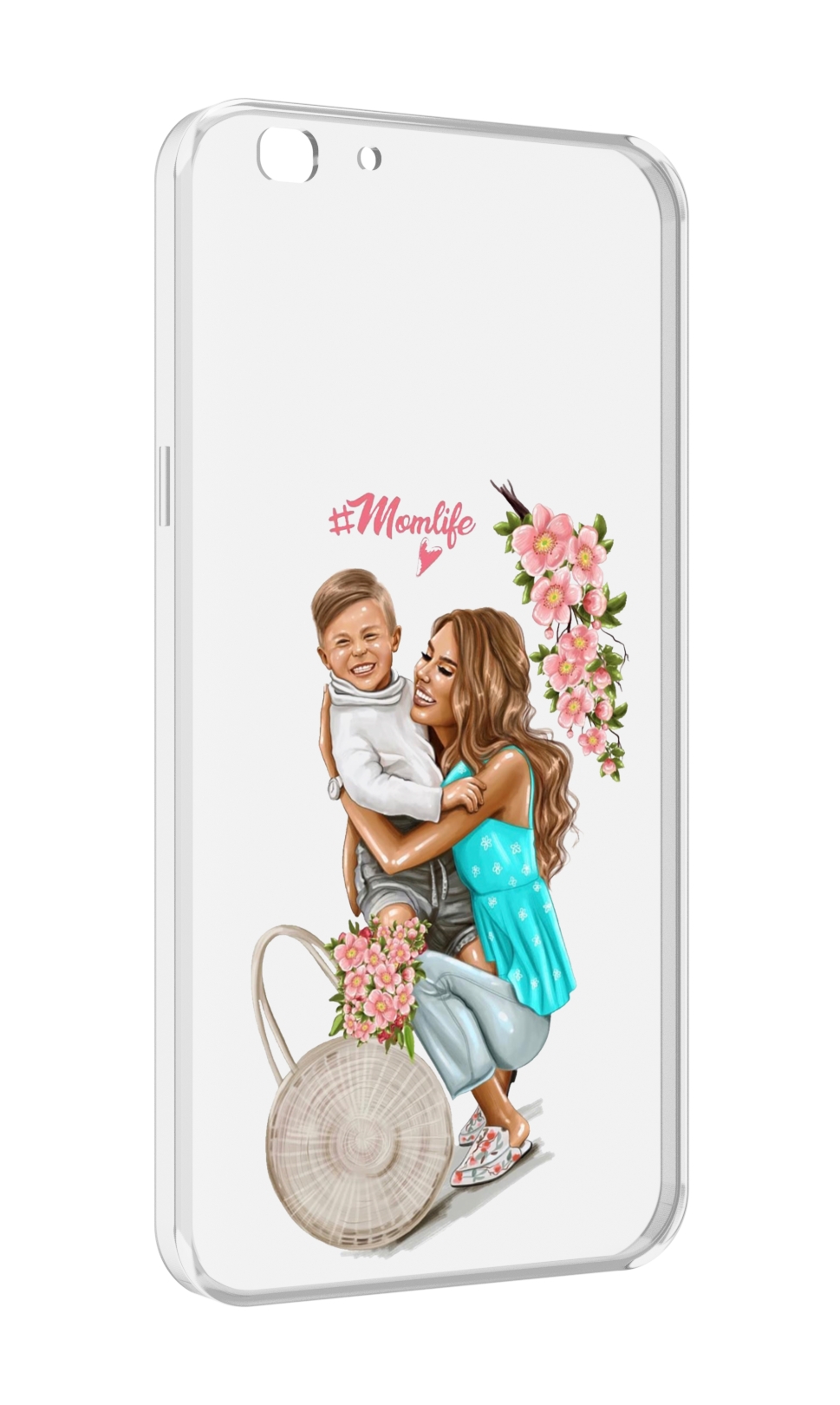 

Чехол MyPads Momlife для Oppo A77/F3 (2017 год), Прозрачный, Tocco