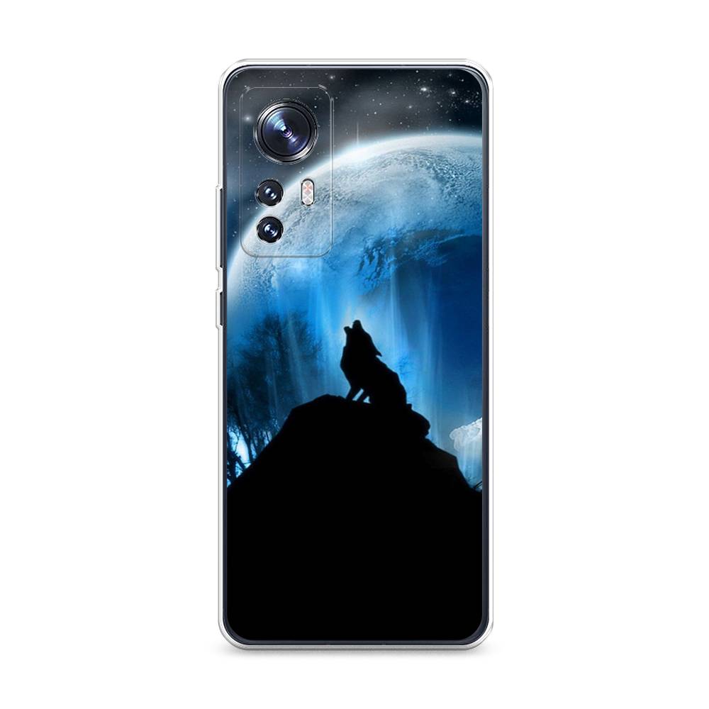 

Чехол на Xiaomi 12 "Волк 2", Синий;черный;белый, 312350-1