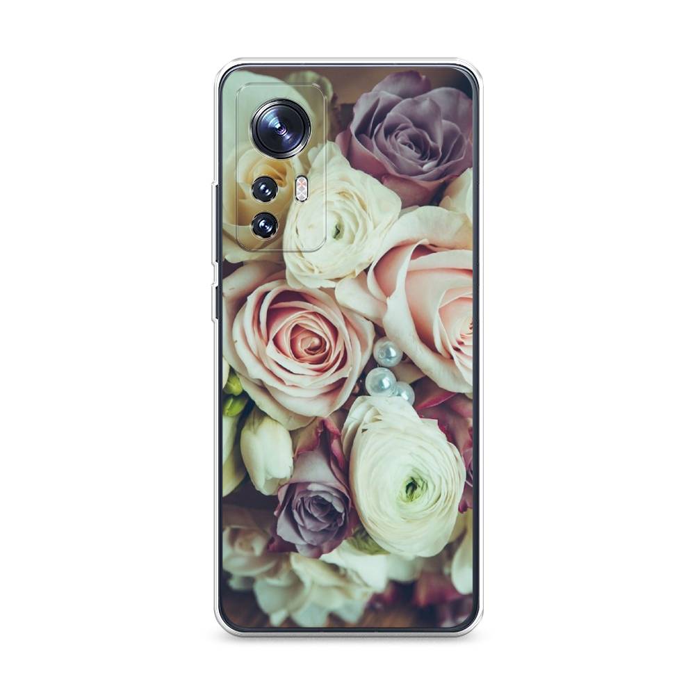 

Чехол на Xiaomi 12 "Свадебный букет", Белый;фиолетовый, 312350-2
