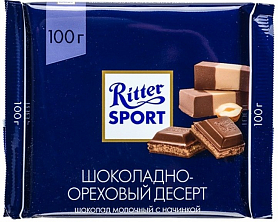 фото Шоколад ritter sport ореховый десерт молочный 250 г