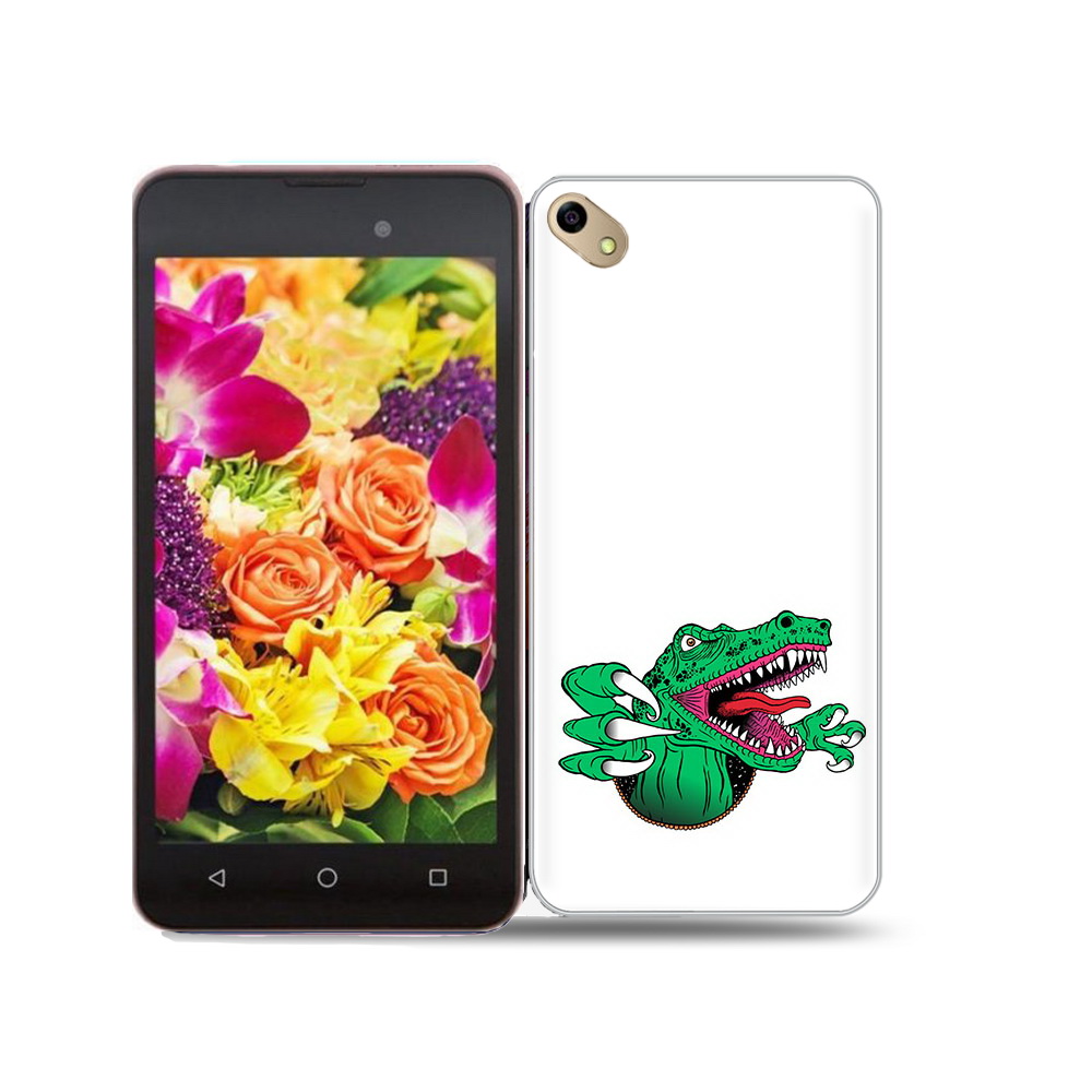 

Чехол MyPads Tocco для BQ 5035 крокодил, Прозрачный, Tocco