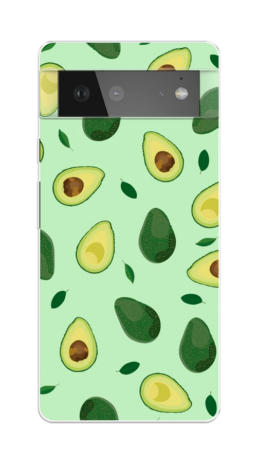 

Чехол на Google Pixel 6 "Blue avocado", Коричневый;зеленый, 270850-1
