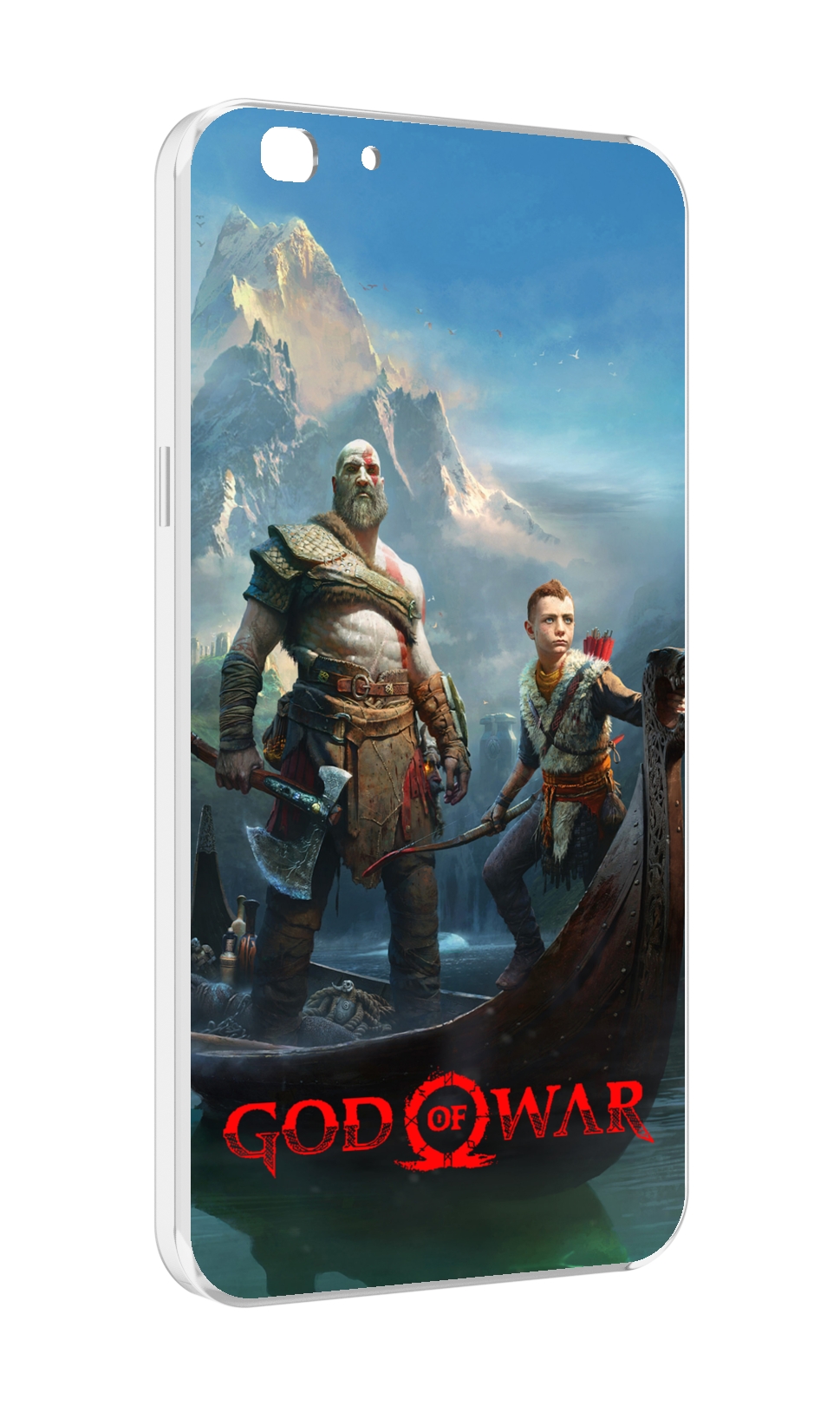 

Чехол MyPads God Of War Кратос Атрей для Oppo A77/F3 (2017 год), Прозрачный, Tocco