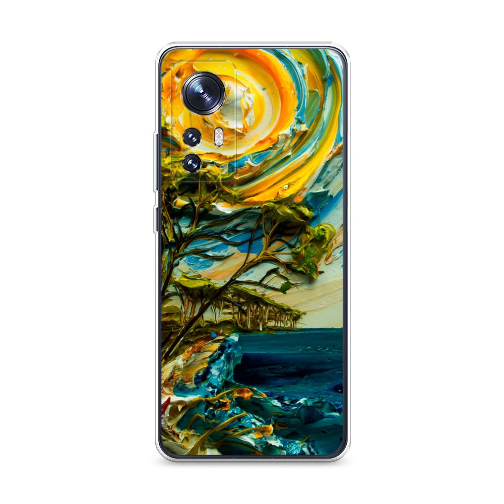 

Чехол на Xiaomi 12 "Солнце живопись", Желтый;синий, 312350-4