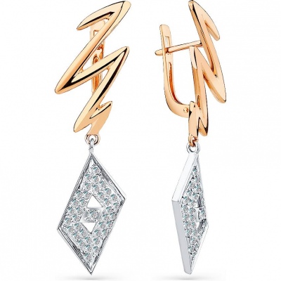 

Серьги из комбинированного золота с 74 бриллиантами Master Brilliant 2-408509-00-00, 2-408509-00-00
