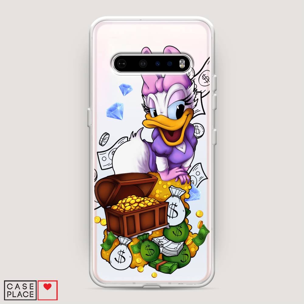 

Чехол на LG V60 "Rich Daisy Duck", Коричневый;белый;фиолетовый, 84250-6