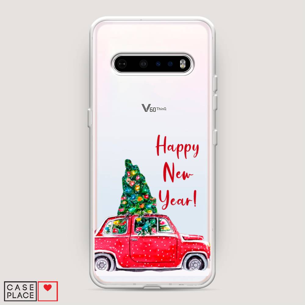 

Чехол на LG V60 "Happy New Year", Красный;зеленый, 84250-5