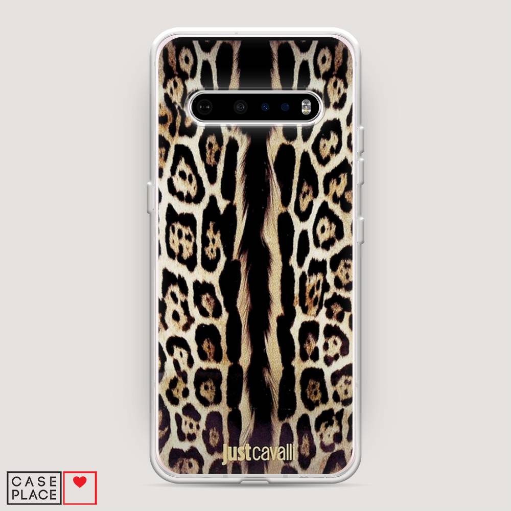 

Чехол на LG V60 "Леопард кавалли", Черный;коричневый, 84250-1