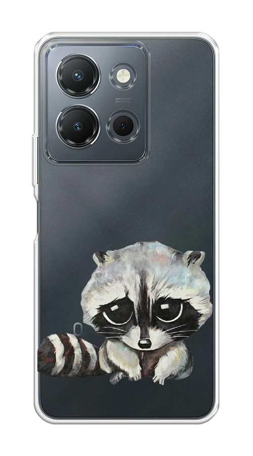 

Чехол на Vivo Y36 4G "Большеглазый енот", Серый;черный;прозрачный, 269250-1