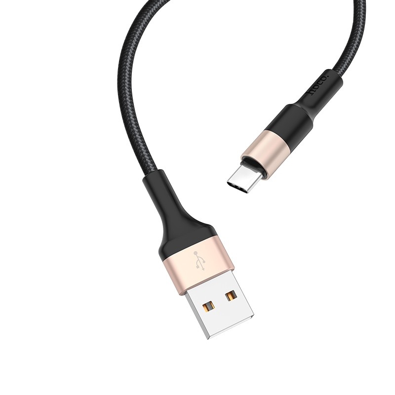 Кабель Hoco X26 USB Type-C - USB 1 м, черный