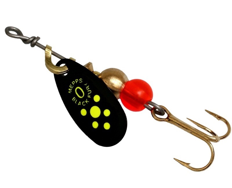 

Блесна Mepps Comet Black Fury №4 black/fluo/chart, Черный;желтый;золотистый, Comet Black Fury