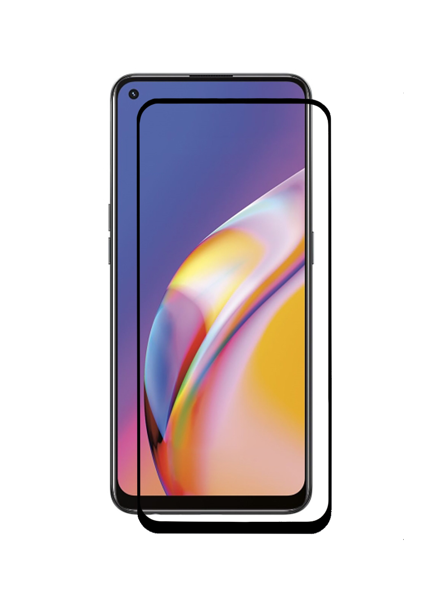 фото Защитное стекло oppo reno 5 lite (6.43") полноэкранное / оппо рено 5 лайт черный zibelino