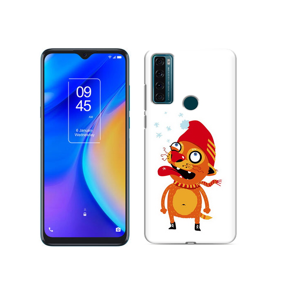 

Чехол MyPads Tocco для TCL 20 SE Зимний кот, Прозрачный, Tocco
