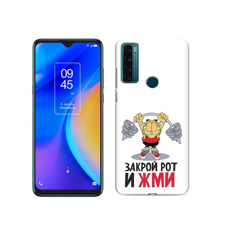 

Чехол MyPads Tocco для TCL 20 SE Закрой рот и жми, Прозрачный, Tocco