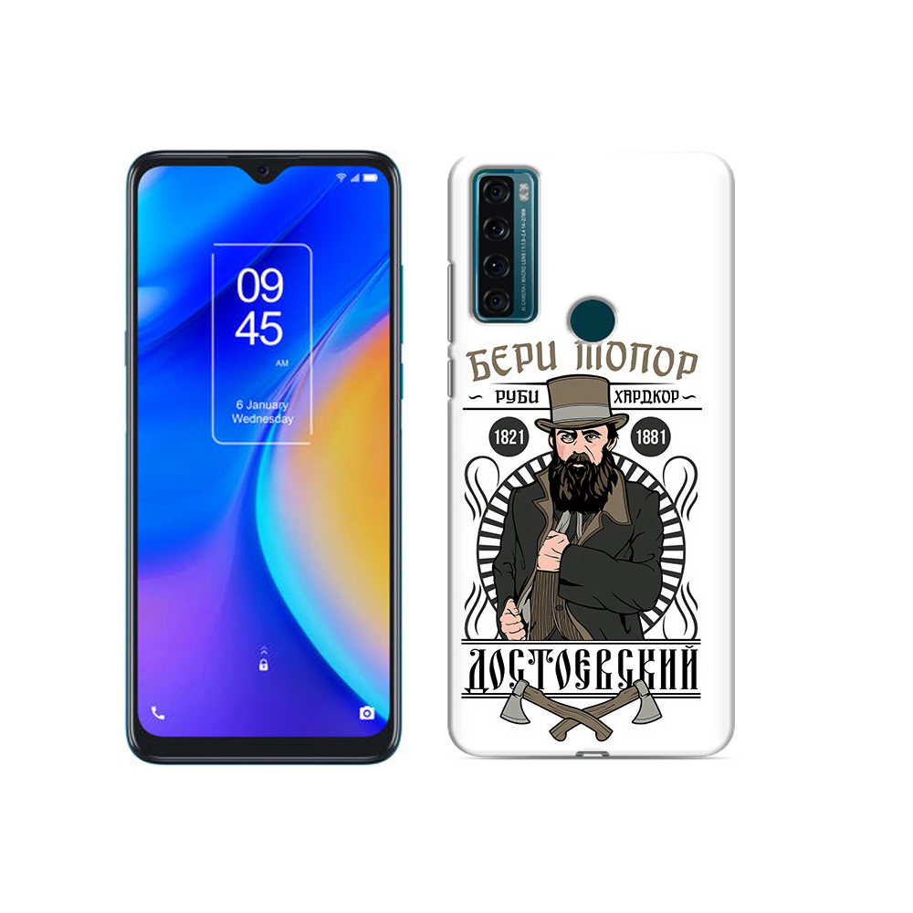 

Чехол MyPads Tocco для TCL 20 SE Достоевский, Прозрачный, Tocco