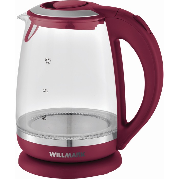 

Чайник электрический WILLMARK WEK-2005G 2 л красный, WEK-2005G