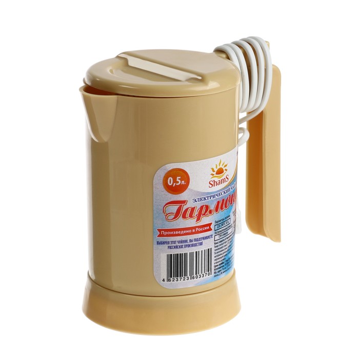 

Чайник электрический SHAMS SH-002 Гармония 0.5 л бежевый, SH-002 Гармония