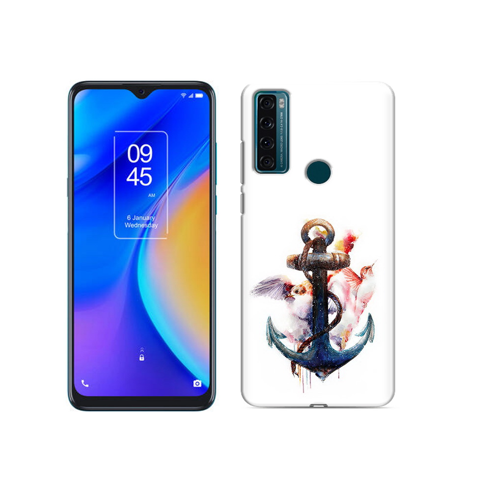 

Чехол MyPads Tocco для TCL 20 SE якорь с птицами, Прозрачный, Tocco