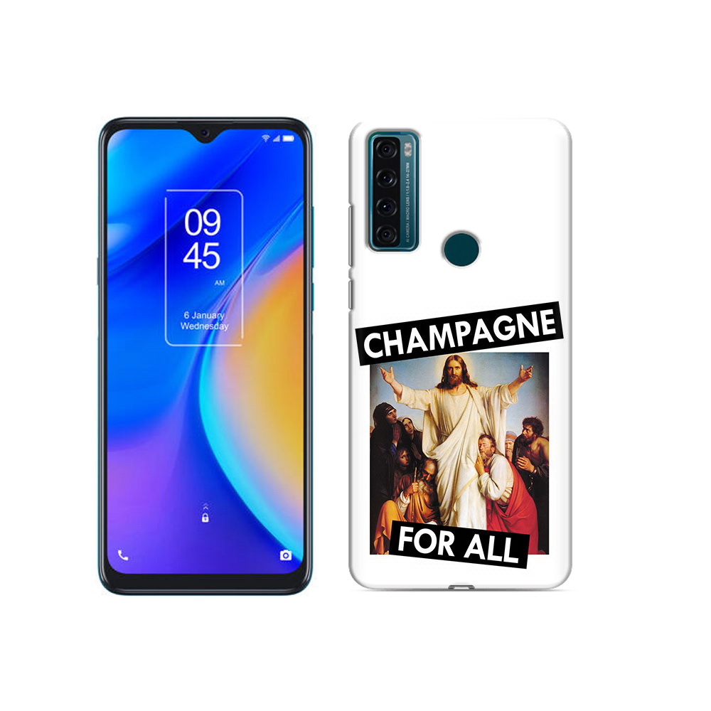 

Чехол MyPads Tocco для TCL 20 SE шампанское, Прозрачный, Tocco