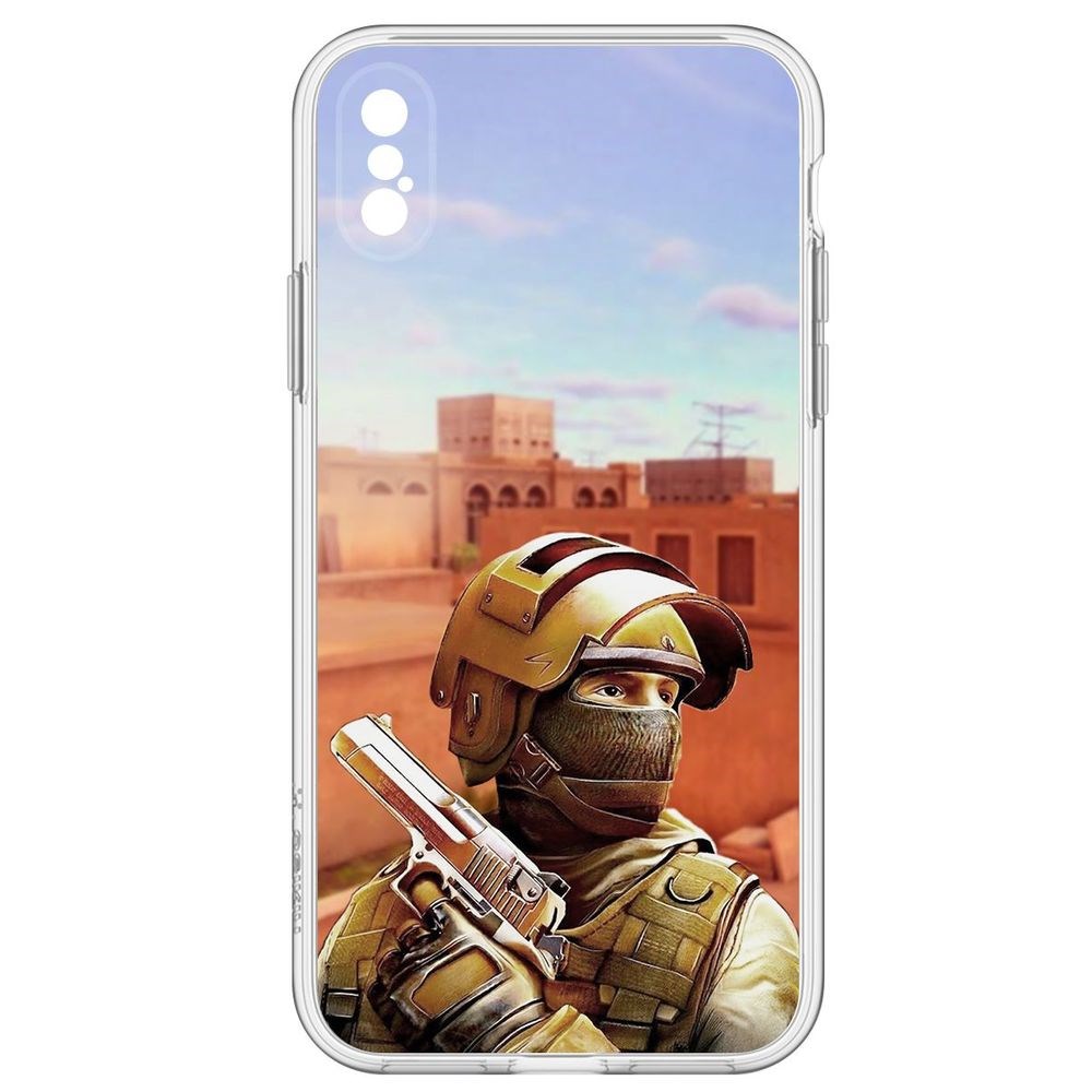 

Чехол-накладка Cтандофф 2 (Standoff 2) - Спец для iPhone XS, Прозрачный