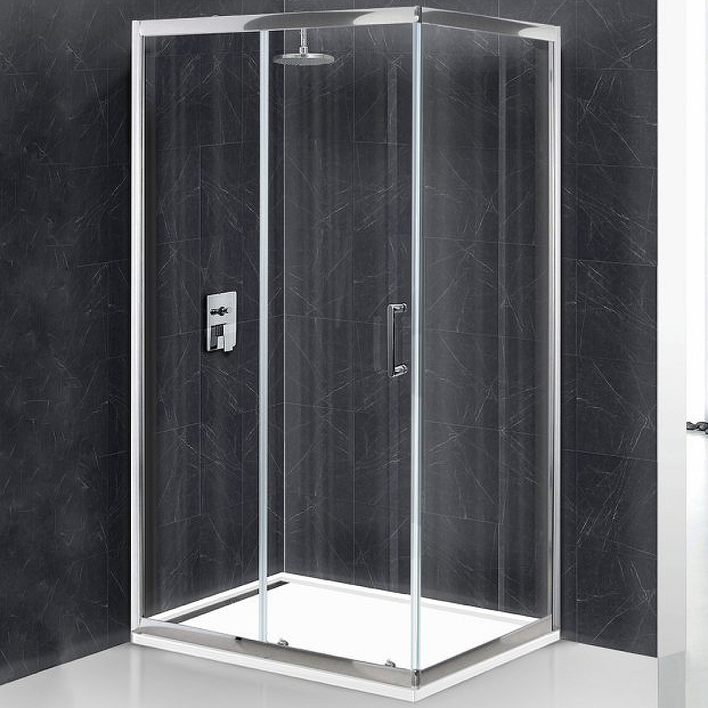 

Душевой уголок BelBagno Uno 120х100 UNO-AH-1-120/100-C-Cr профиль Хром стекло прозрачное