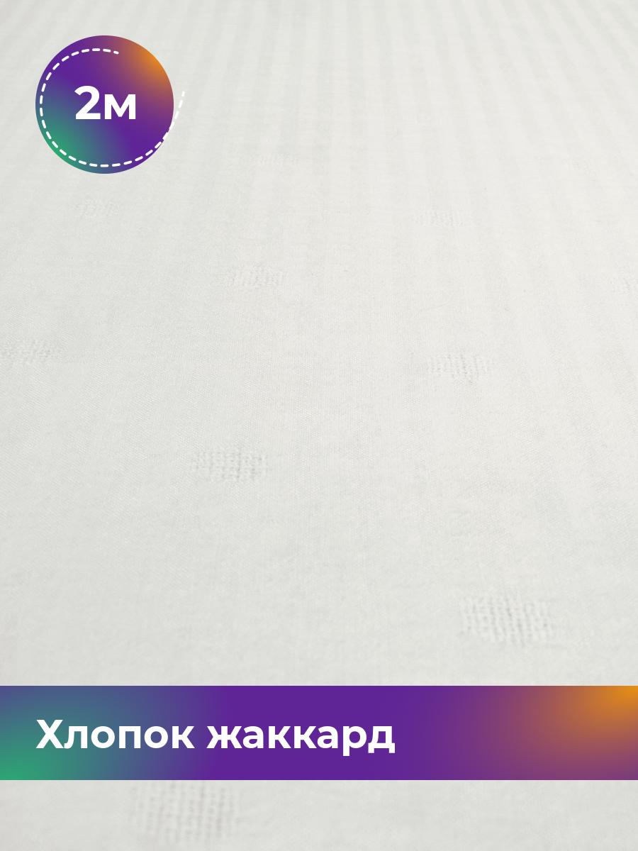 

Ткань Хлопок жаккард Shilla, отрез 2 м * 142 см, белый 002, 18007898