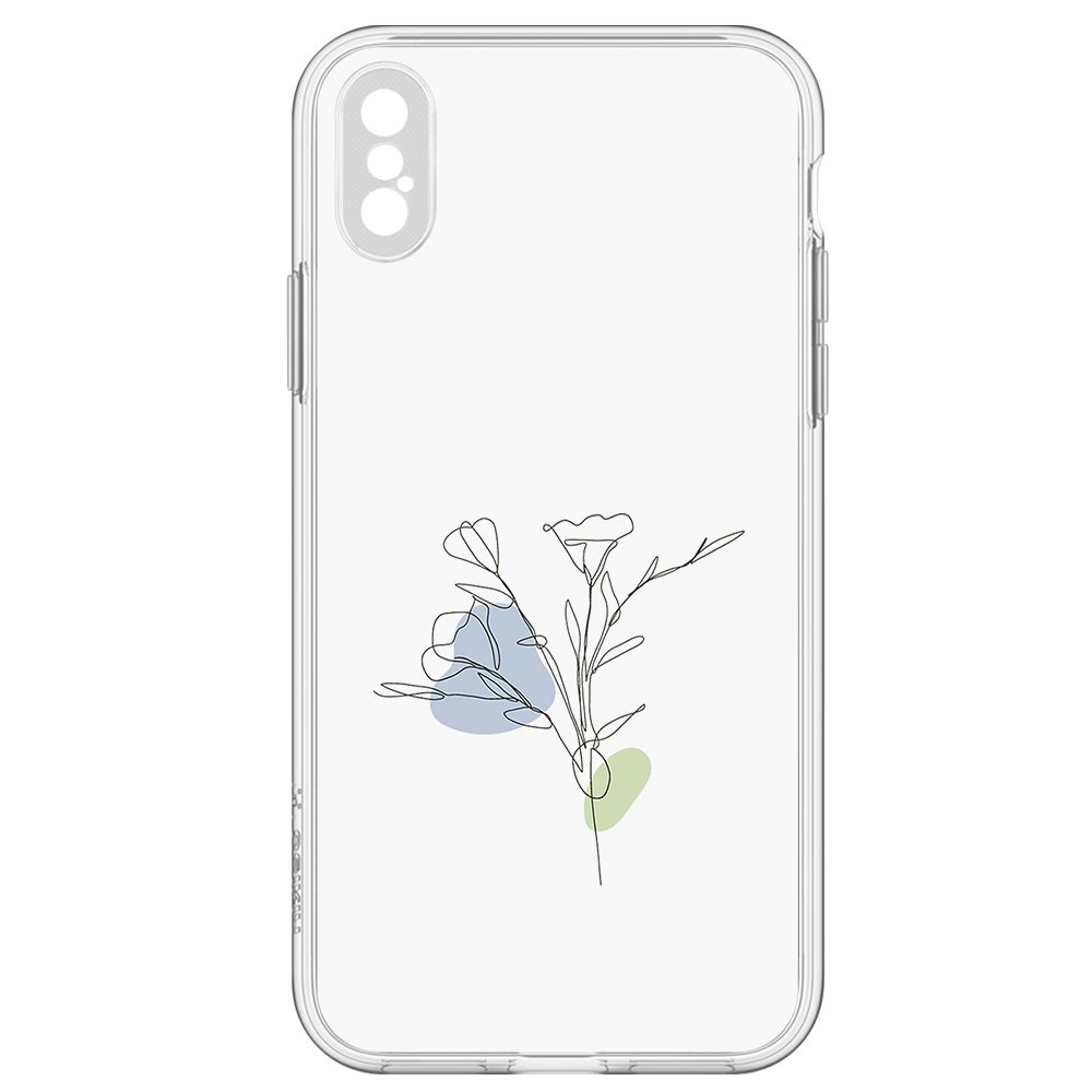 

Чехол-накладка Эустома для iPhone XS, Прозрачный