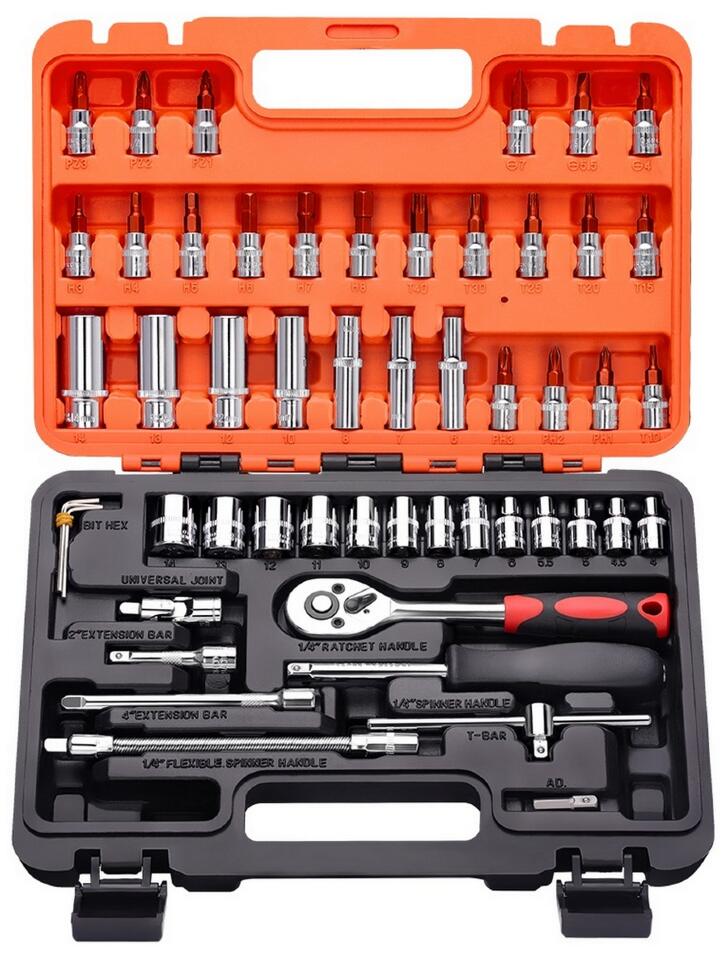 

Набор инструментов GOODKING 10053-K, 53 предмета, Набор инструментов 53 предмета 1/4 дюйма GOODKING 10053-K