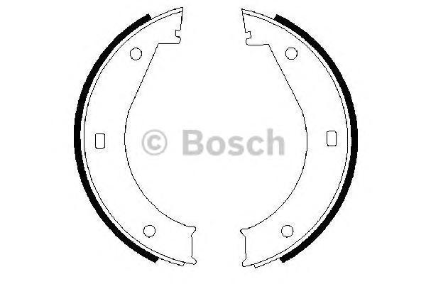 Колодки тормозные Bosch барабанные 986487211