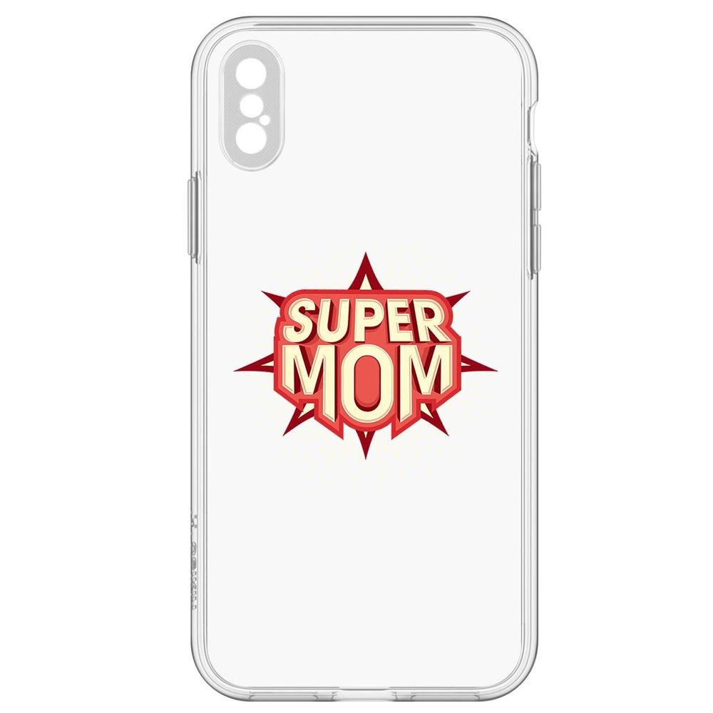 Чехол-накладка Супер Мама для iPhone XS