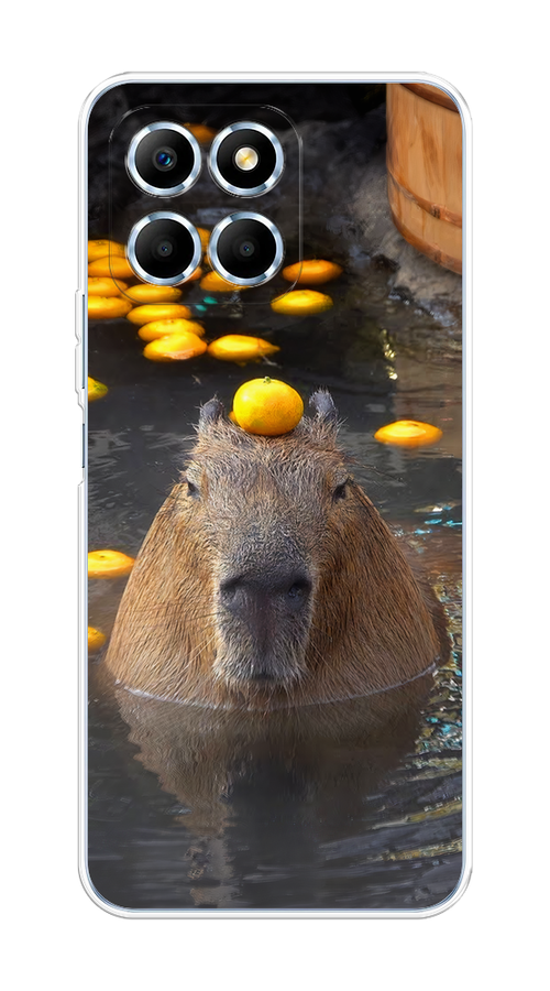 

Чехол на Huawei Honor X6/X6s "Капибара отдыхает", Коричневый;оранжевый;серый, 6109550-1