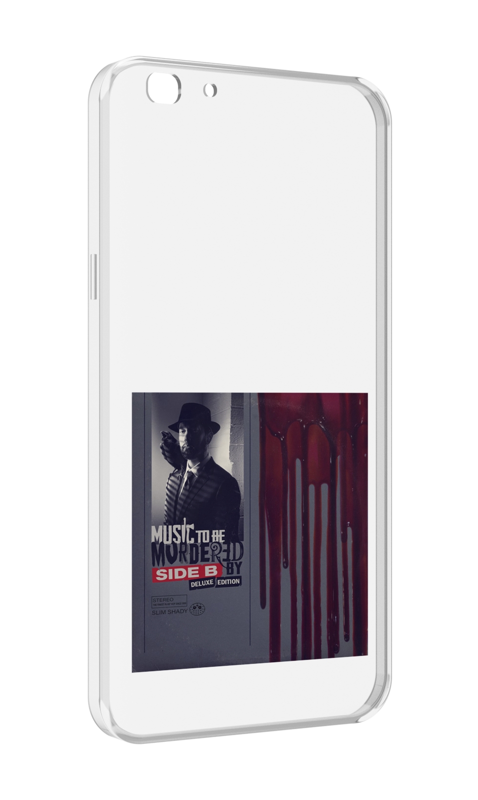 

Чехол Mypads Eminem Music To Be Murdered By Для Oppo A77/F3 (2017 Год), Прозрачный, Tocco