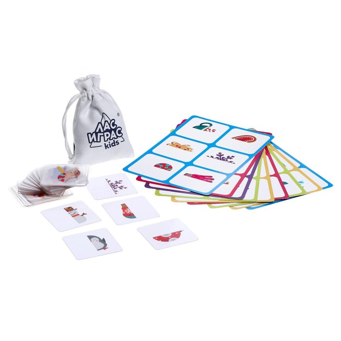 

Настольная игра «Умное лото. Новогодние половинки», в пакете