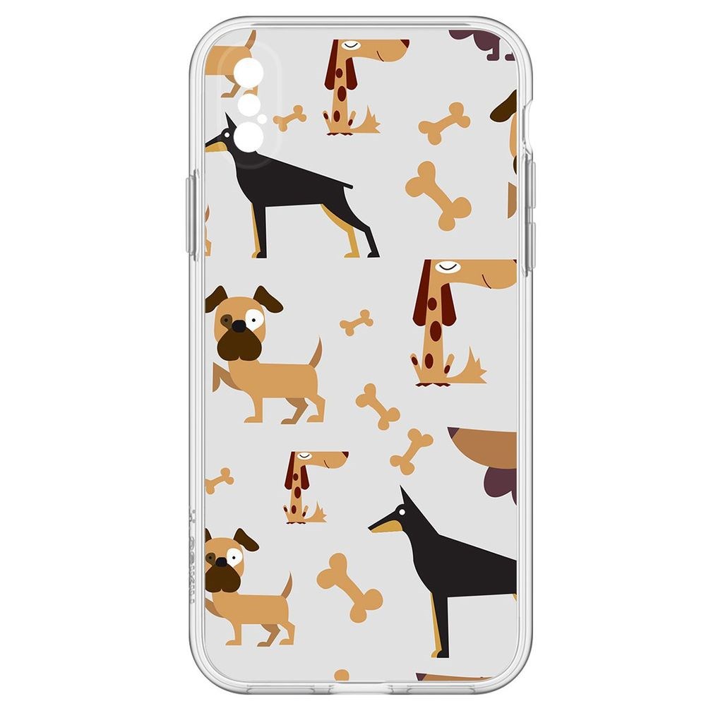 Чехол-накладка Собаки паттерн 1 для iPhone XS