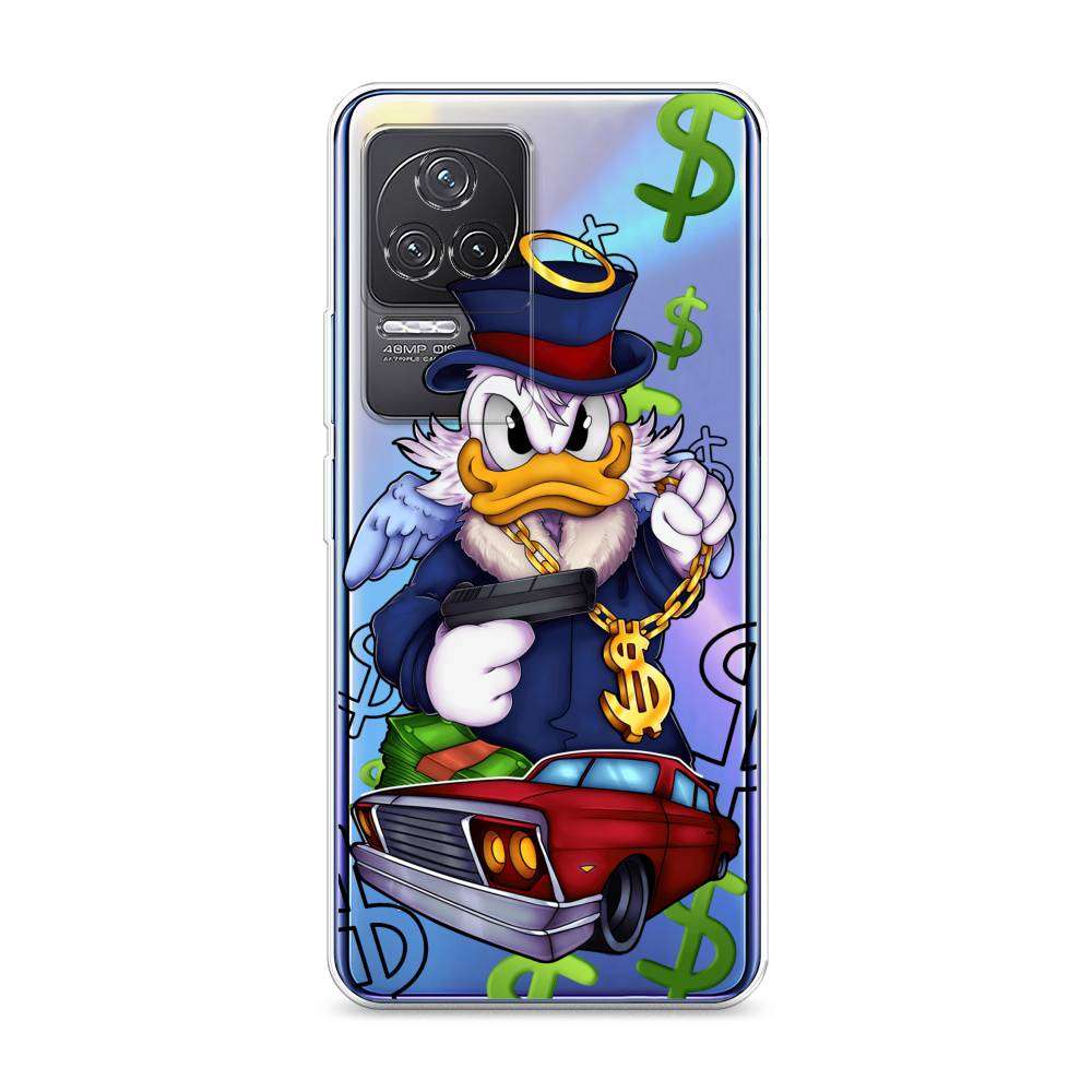 

Чехол на Xiaomi Redmi K50 "Scrooge McDuck with a Gold Chain", Красный;синий;белый, 312250-6