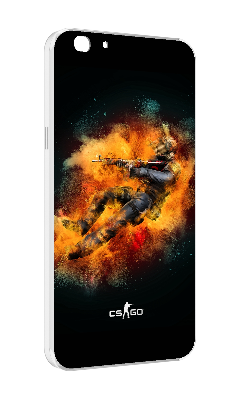 

Чехол MyPads CS-go-Контр-террорист мужской для Oppo A77/F3 (2017 год), Прозрачный, Tocco